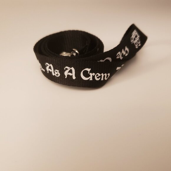 Our Flag Means Death Lanyard Talk It Through As a Crew OFMD Pirate Ship B&W - Picture 4 of 5